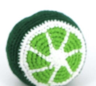 Antistress, jongleringsboll Lime, virkad