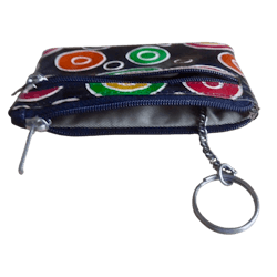 Läderfodral, litet, nyckelring-etui