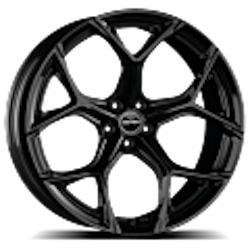 GMP, Ultrivity, 19´´ 5x112 glossy black + däck 235/55R19 & 255/50R19 (Audi Q4)