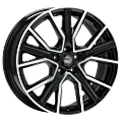 2DRV, WH34, 20´´ 5x112 schwarz hochglanzpoliert + Däck 235/50R20 & 255/45R20 (Audi Q4)