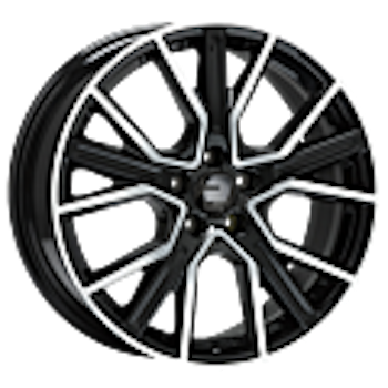 2DRV, WH34, 20´´ 5x112 schwarz hochglanzpoliert + Däck 235/50R20 & 255/45R20 (Audi Q4)