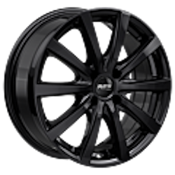 Platin, P69, 16´´  black shiny + Däck  205/55R16 (Citroen E-C3 & E-C3 Aircross)