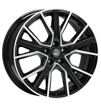 2DRV, WH34, 20´´ 5x112 schwarz hochglanzpoliert + Däck 235/50R20 & 255/45R20 (Audi Q4)