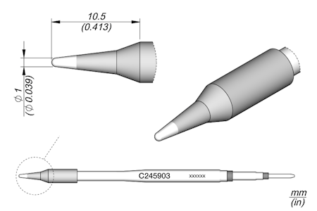 Conical Cartridge Ø 1