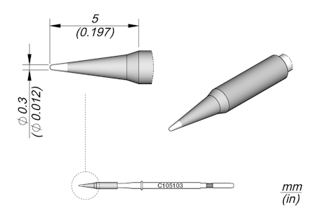 Conical Cartridge Ø 0.3
