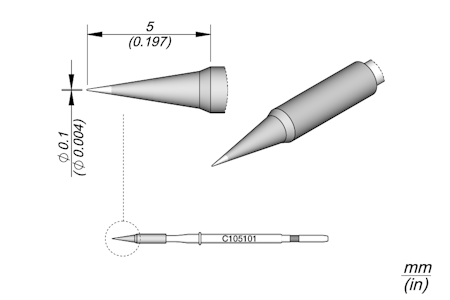 Conical Cartridge Ø 0.1