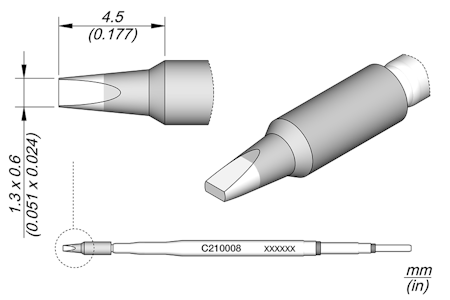 Chisel Cartridge 1.3 x 0.6