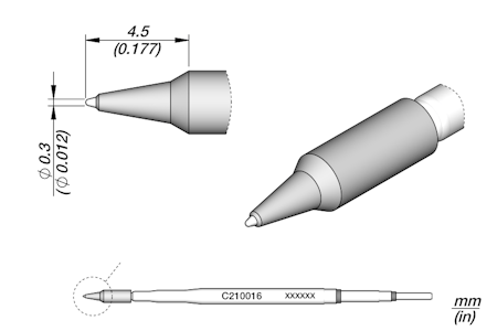 Conical Cartridge Ø 0.3