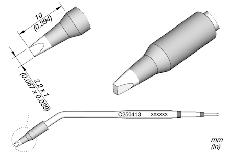 Chisel Cartridge 2.2 x 1