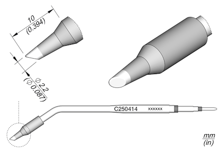 Bevel Cartridge Ø 2.2