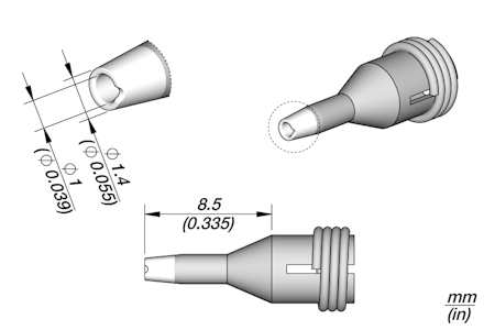Pad Cleaning Tip Ø 1