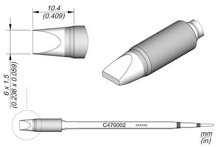 Chisel Cartridge 6 x 1.5