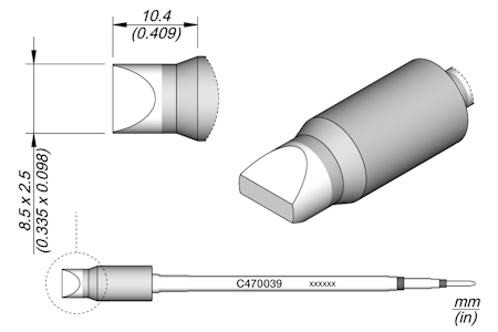 Chisel Cartridge 8.5 x 2.5