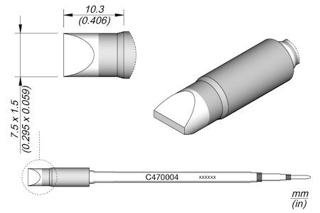 Chisel Cartridge 7.5 x 1.5