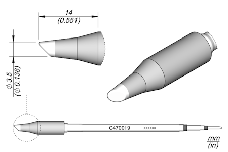 Bevel Cartridge Ø 3.5