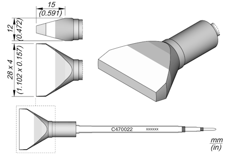 Chisel Cartridge 28 x 4