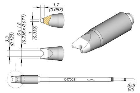 Pin / Connector Cartridge Ø 3.2