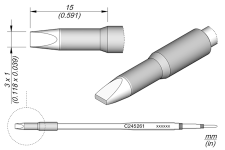 Chisel Cartridge 3 x 1 L