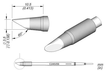 Bevel Cartridge Ø 3.5 HT