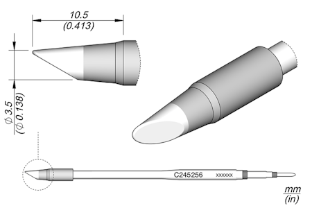Bevel Cartridge Ø 3.5 HT L