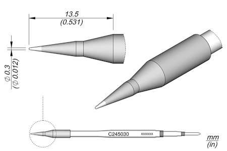 Conical Cartridge Ø 0.3