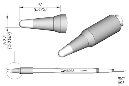 Conical Cartridge Ø 2.2