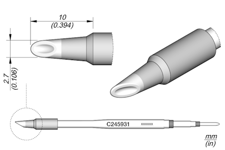 Mini Spoon Cartridge Ø 2.7