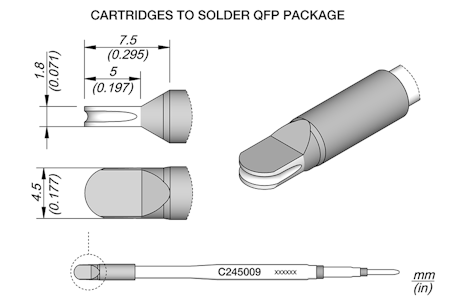 QFP Drag Cartridge 4.5 x 1.8