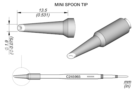 Mini Spoon Cartridge Ø 1.9