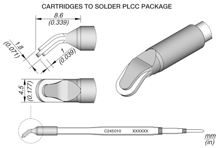PLCC Drag Cartridge 4.5 x 1.8