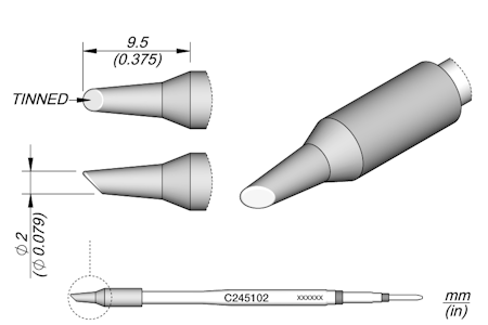 Bevel Cartridge Ø 2