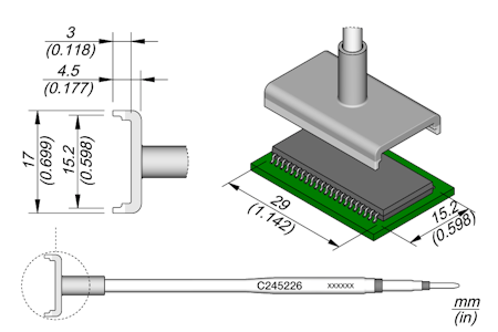 Dual In Line Cartridge 15.2 x 29