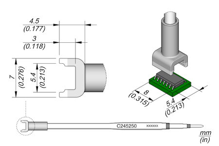 Dual In Line Cartridge 5.4 x 8