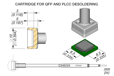 QFP Cartridge 8.5 x 8.5