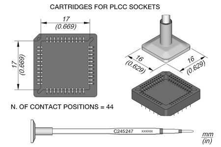 Socket Cartridge 17 x 17