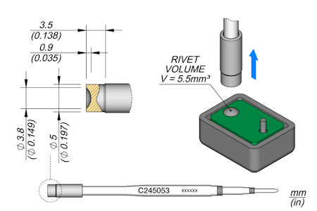 Heat Staking Cartridge Ø 3.8