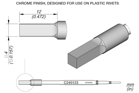 Heat Staking Cartridge 4 x 4