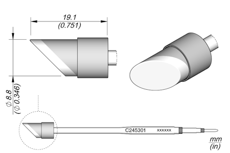 Bevel Cartridge Ø 8.8