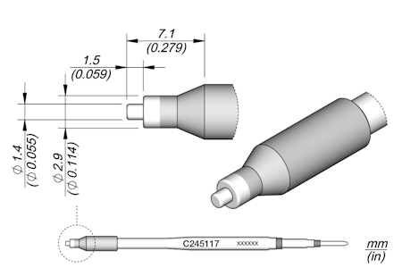 Pin / Connector Cartridge Ø 1.45