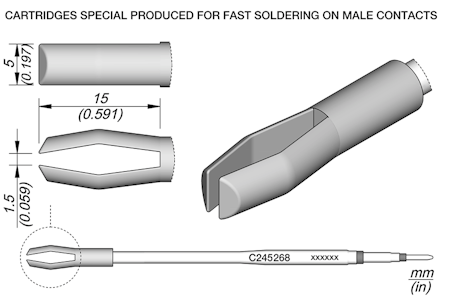 Dual In Line Cartridge 5 x 1.5