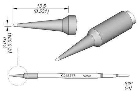 Bevel Cartridge Ø 0.6