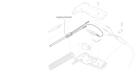 Heating element for In2100