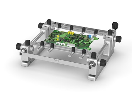 Support for PCBs up to 13 x 13 cm / 5 x 5"