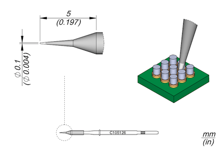 Conical Cartridge Ø 0.1