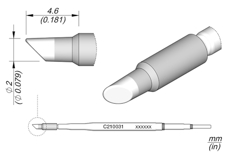Bevel Cartridge Ø 2