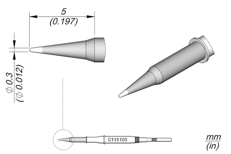 Conical Cartridge Ø 0.3