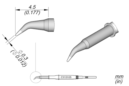 Conical Bent Ø 0.3