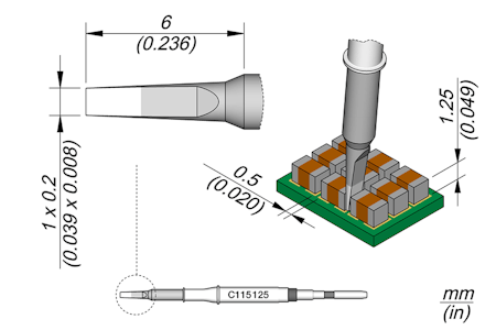 Chisel Cartridge 1 x 0.2
