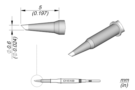 Bevel Cartridge Ø 0.6