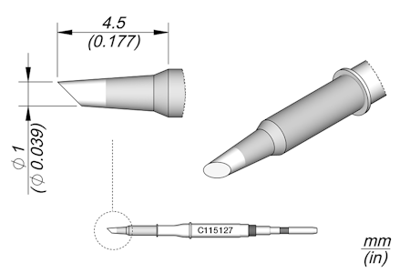 Bevel Cartridge Ø 1